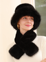 Fluff/Granular fleece Warmth Hat Scarf Set