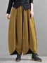 Casual Daily Plain Fashion Wide leg  Pants