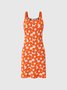 Halter Casual Floral Fitted Dress