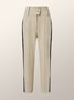 As Picture Black Light apricot Work Solid Regular Fit Pants