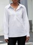Shirt Collar Long Sleeve Work Shirt