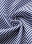 Striped Regular Fit Shirt Collar Weaving Dress