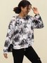 Black Long Sleeve Cotton-Blend Shirts & Tops