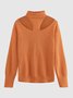 Casual Shift Solid Long Sleeve Sweater