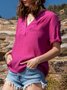 Casual Short Sleeve Casual Top