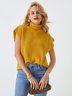 Daily Short sleeve Plain Turtleneck Simple Sweater