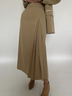 Plain Autumn Urban Polyester No Elasticity Long Commuting H-Line Regular Size Skirt for Women