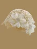 Elegant Imitation Pearls Applique Knitted Hat