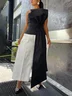 Elegant Color Block Regular Fit Jumpsuit