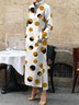 Urban Regular Sleeve Polka Dots Regular Fit Dress