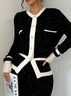 Color Block Glitter Regular Sleeve Elegant Cardigan