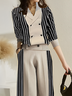 High Elasticity Casual Regular Sleeve Shawl Collar Long Sleeve Color Block Cardigan sweater